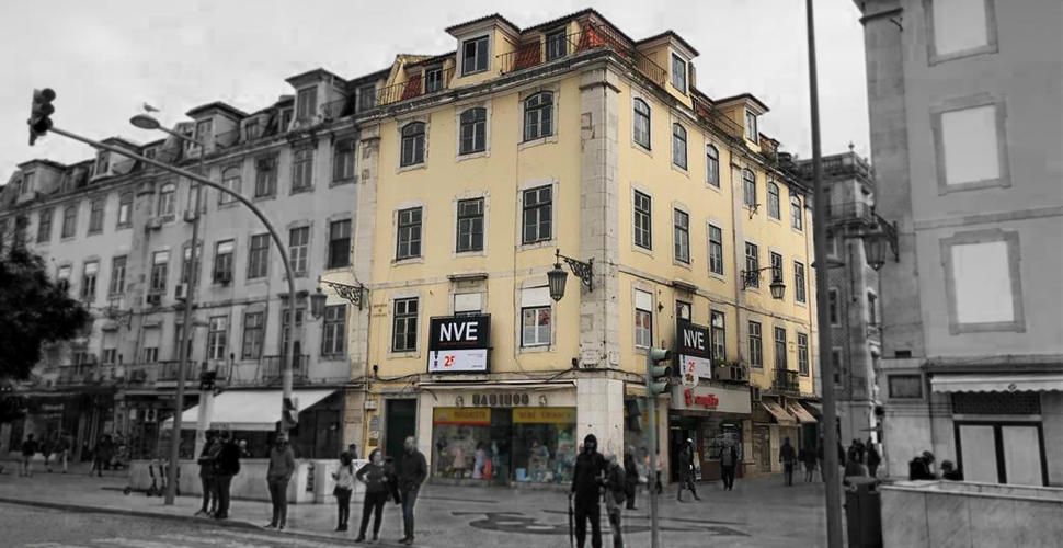 Reabilitação de edifício do séc. XVIII na Praça do Rossio